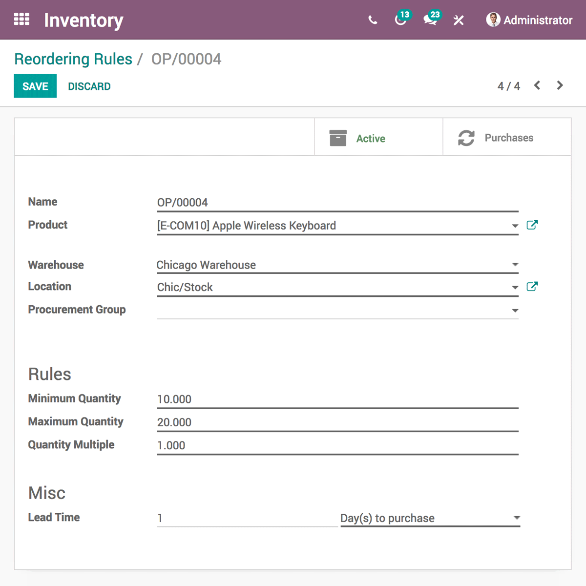 Imagen de Odoo y bloque de texto